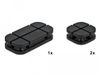 Delock Cable Holder Combo Set 3 pieces black