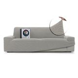 FAVERTI® Bankhoes, zeer elastisch, 3-zits, van 180 tot 230 cm, model Novelle | lichtgrijs