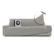 FAVERTI® Bankhoes, zeer elastisch, 3-zits, van 180 tot 230 cm, model Novelle | lichtgrijs