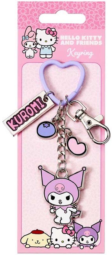 Hello Kitty The Carat Shop HELLO KITTY KUROMI KEYRING WITH CHARMS.