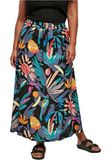 Urban Classics Viscose Midi Rok Zwart S