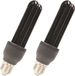 Merkloos Espa Nv Blacklight lampen grote E27 fitting - 4x - 25 watt - 10 cm - feest verlichting - reservelamp - spaarlamp
