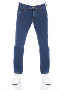 Wrangler Greensboro Hommes Jean Bleu Coupe Droite Coton
