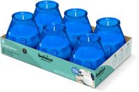 Bolsius - Twilight - Kaars in glas - Patio - Blauw - Tray 6 - 70 branduren