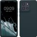 kwmobile telefoonhoesje geschikt voor Motorola Moto G86 5G - Hoesje met siliconen coating - Smartphone case in leisteen