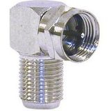 Macab Adapter met rechte hoek - F-connector female naar F-connector male