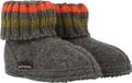 Haflinger Paul Antraciet Pantoffels Vrouwen Wol Gestreept Hoog