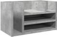 vidaXL Bureau organiser 44,5x24x25 cm bewerkt hout betongrijs