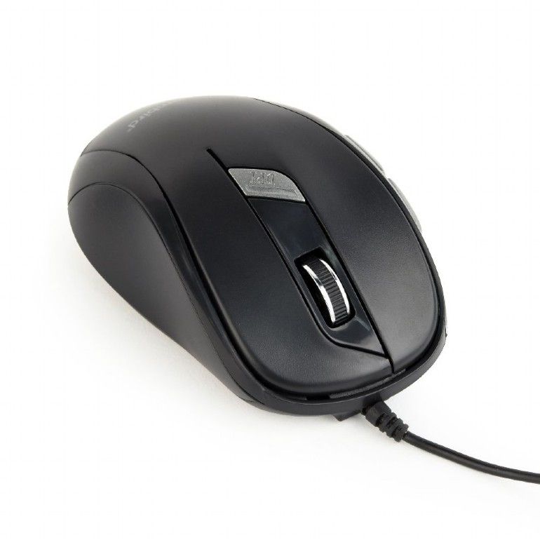 Gembird MUS-6B-01 - Office Mouse - USB - 1600 DPI - Black