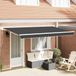 Maison Exclusive - Pare-soleil manuel, 4 x 2 mètres, anthracite, 100% polyester