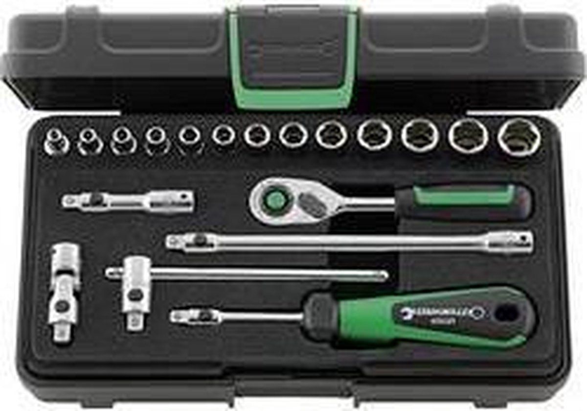 Stahlwille 40/13/6QR KN 96011180 Dopsleutelset 1/4 (6.3 mm) 19-delig