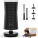 Elektrische Melkopschuimer 4-in-1, voor warm en koud schuim, 240 ml, 400 W, zwart