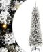 vidaXL Kunstkerstboom Wit 210 cm PVC en Metaal en Plastic