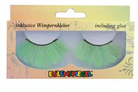 Eulenspiegel 001011 Kunstwimpers met groene veertjes