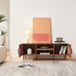 en.casa meuble TV Starvili 120x40x45 cm rouille