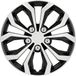 Cartrend 75568 wieldoppen set van 4 Daytona zwart/zilver 15 inch