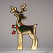 Spetebo 3.09 LED-hert in 3D-effect - ongeveer 27x8x48 cm / 311 LED - USB-lamp, ideaal voor Kerstmis (hert)