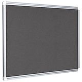 Bi-Office Viltbord New Generation, prikbord met aluminium frame, 60 x 45 cm, grijs