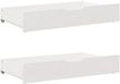 vidaXL Bedlades - 2 stuks - 95x55x17 cm - Massief Grenenhout - Wit