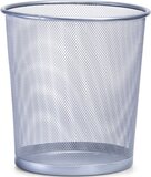 Zeller Mesh Prullenmand - Zilver - Rond - 26 x 28 cm