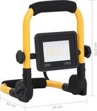 vidaXL Spotlight met handvat LED 20 W koudwit