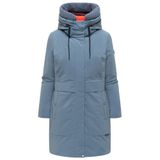 Marikoo Dames korte jas L Stoffig blauw