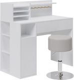 Vicco Bureau – 2 delen, met kruk Wit
