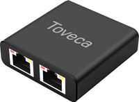 Toveca Internet Splitter 2 Poorten - Netwerk Switch 1000 Mbps - RJ45 Cat5 Cat6 LAN UTP Ethernet Splitter Zwart