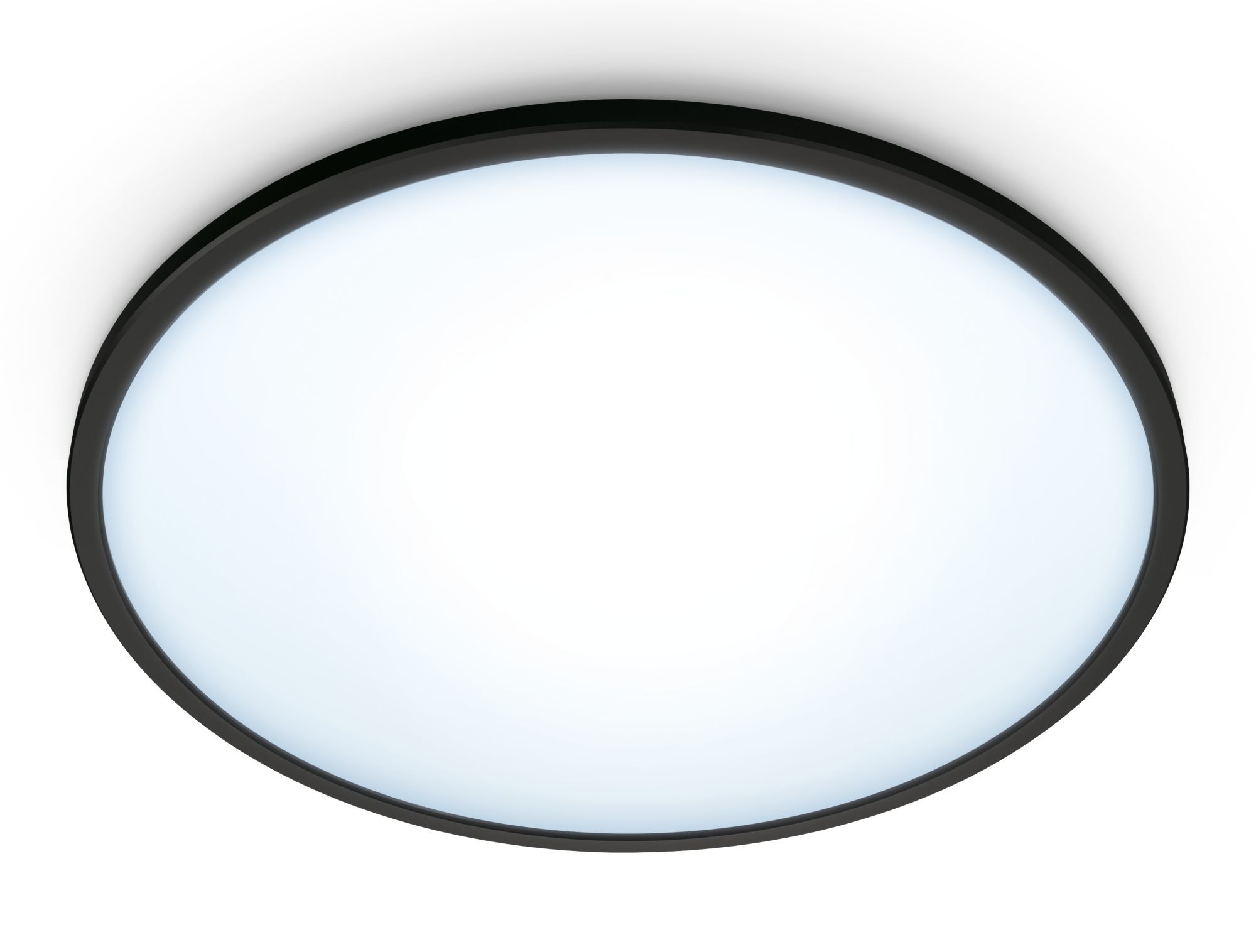 WiZ Superslim Smart LED Ceiling Light - 14W - Black - Wi-Fi/Bluetooth - Dimmable