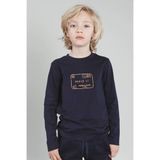 TYGO & vito jersey longsleeve met print - donkerblauw