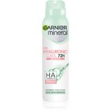 GARNIER Mineral Hyaluronic Care 72H Deodorant Spray for Women, Fresh Scent, 150ml