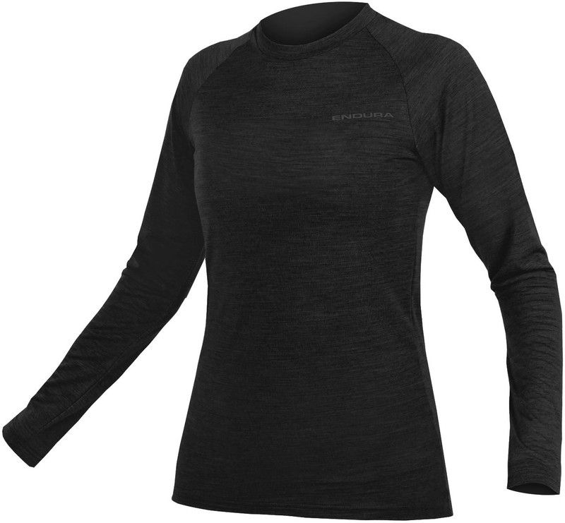 Endura BaaBaa Blend Longsleeve Baselayer Dames - Zwart