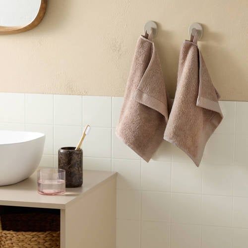NOUS Living gastendoek taupe (set van 2) (50x30 cm)