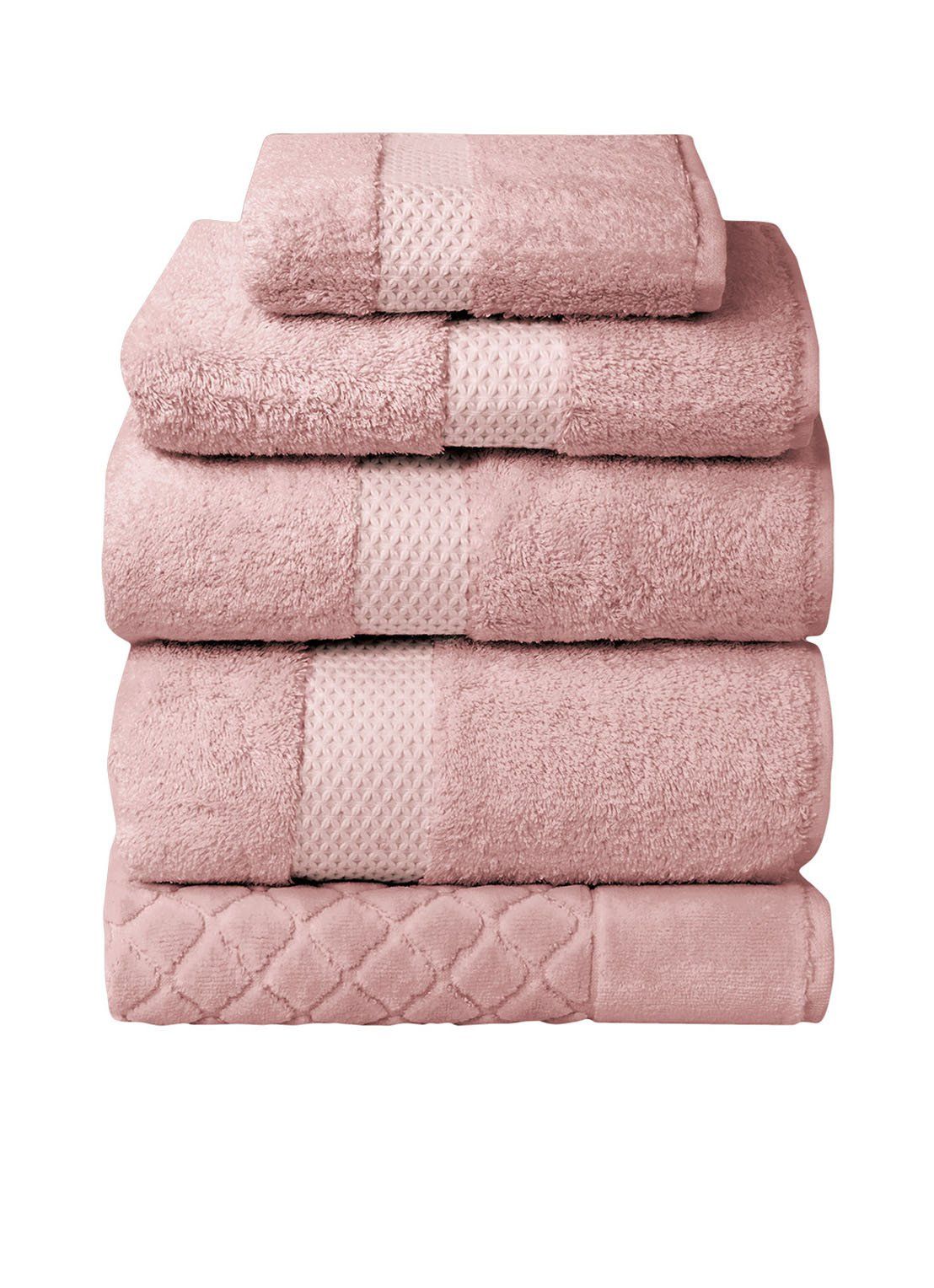 Yves Delorme Etoile badserie 700 gr/m2 - Roze