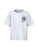 NAME IT - NMMVELIX SS NREG TOP - Jongens - T-shirts - wit - maat 92