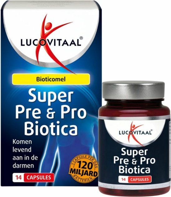 Lucovitaal Super Pre & Probiotica 120 Miljard Bacteriën - 14 capsules