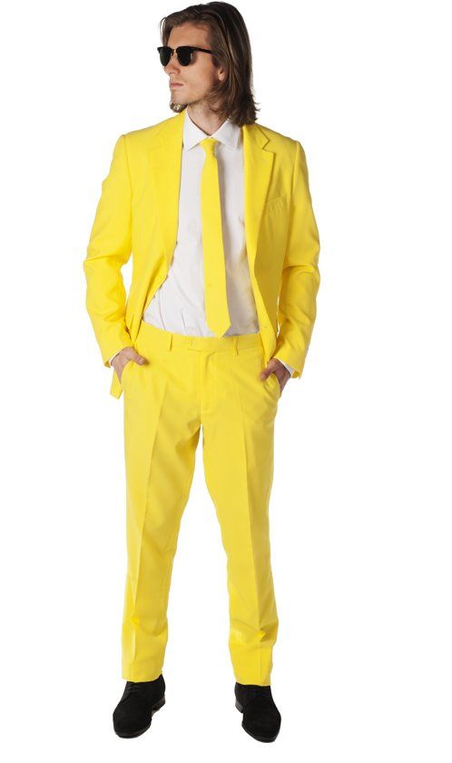 OppoSuits Yellow Fellow - Kostuum - Maat 52 - 8718719272299