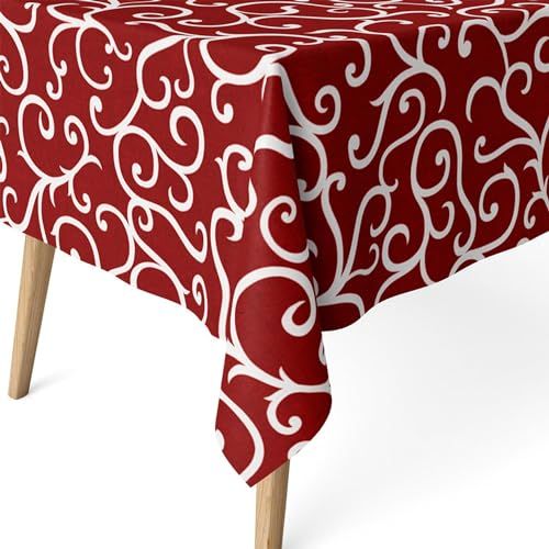 Vlekafstotend tafelkleed - 200 x 140 cm - Bordeaux