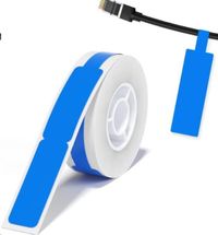 NIIMBOT A2K18638501 Etiketten (rol) 72 x 12.5 mm Blauw 60 stuk(s) Kabeletiketten
