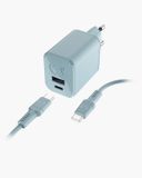 Fresh 'n Rebel Mini Charger USB-C PD 45W + USB-C Cable - Dusky Blue