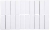 MAUL MAULpro rechthoek magneten, 20 stuks, kunststof, wit