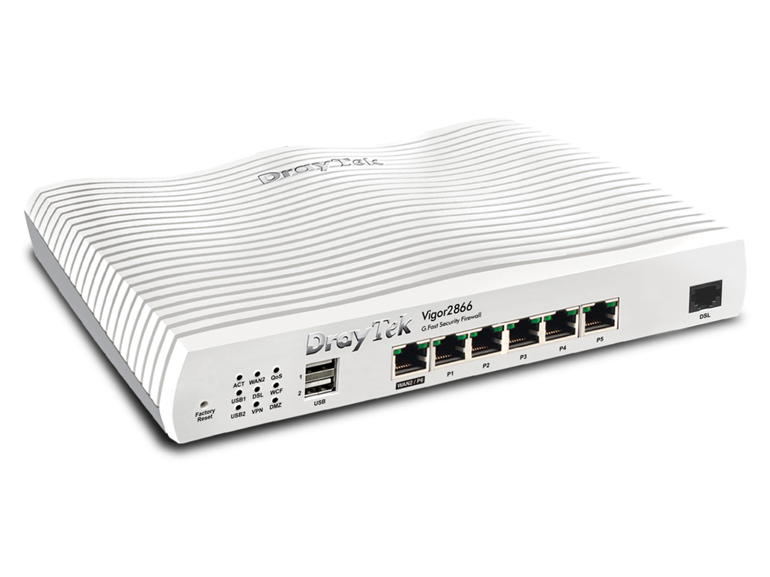 DrayTek Vigor 2866 - Gfast Modem-Firewall - Grijs