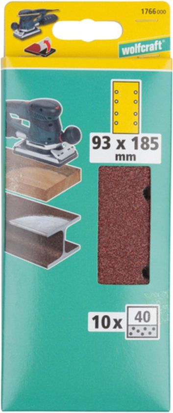 Wolfcraft Zelfhechtende schuurstroken voor hout/metaal - 5803000