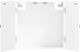 vidaXL Dartbord Kabinet EDE Wit 52,5 x 10,5 x 53,5 cm Bewerkt hout