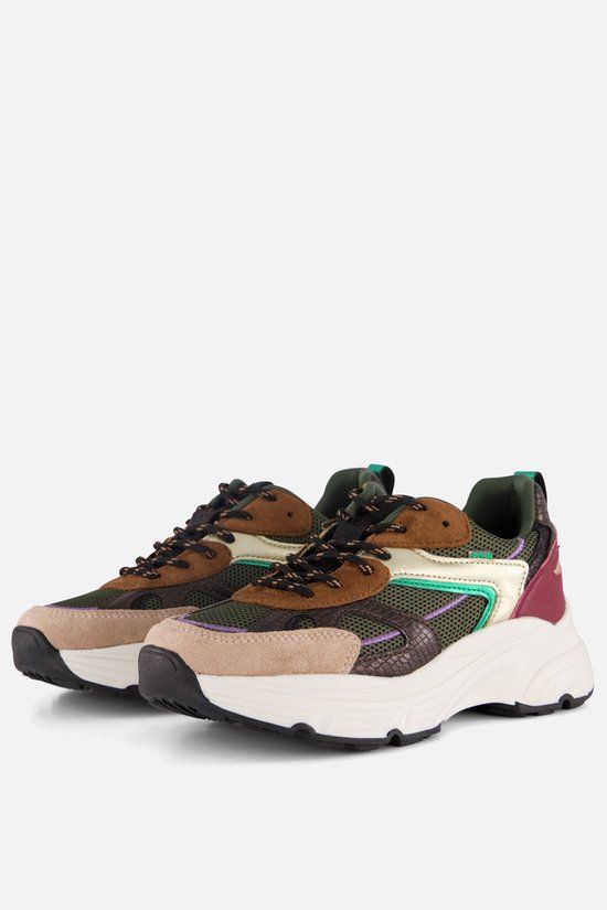 POSH by Poelman Sneakers bruin Synthetisch - Maat 38