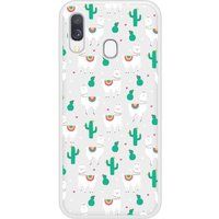 Samsung Bedrukt siliconen hoesje compatibel met Galaxy A40 Cactus et Alpaga