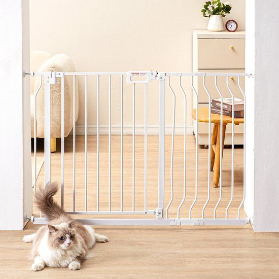 VEVOR Deurveiligheidshek, Wit, 74.9-122.9 cm Breedte, 76.2 cm Hoogte