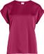 VILA VIELLETTE TOP SATIN MANCHES COURTES