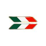Quattroerre Italiaanse vlag 3D hars auto embleem