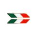 Quattroerre Italiaanse vlag 3D hars auto embleem